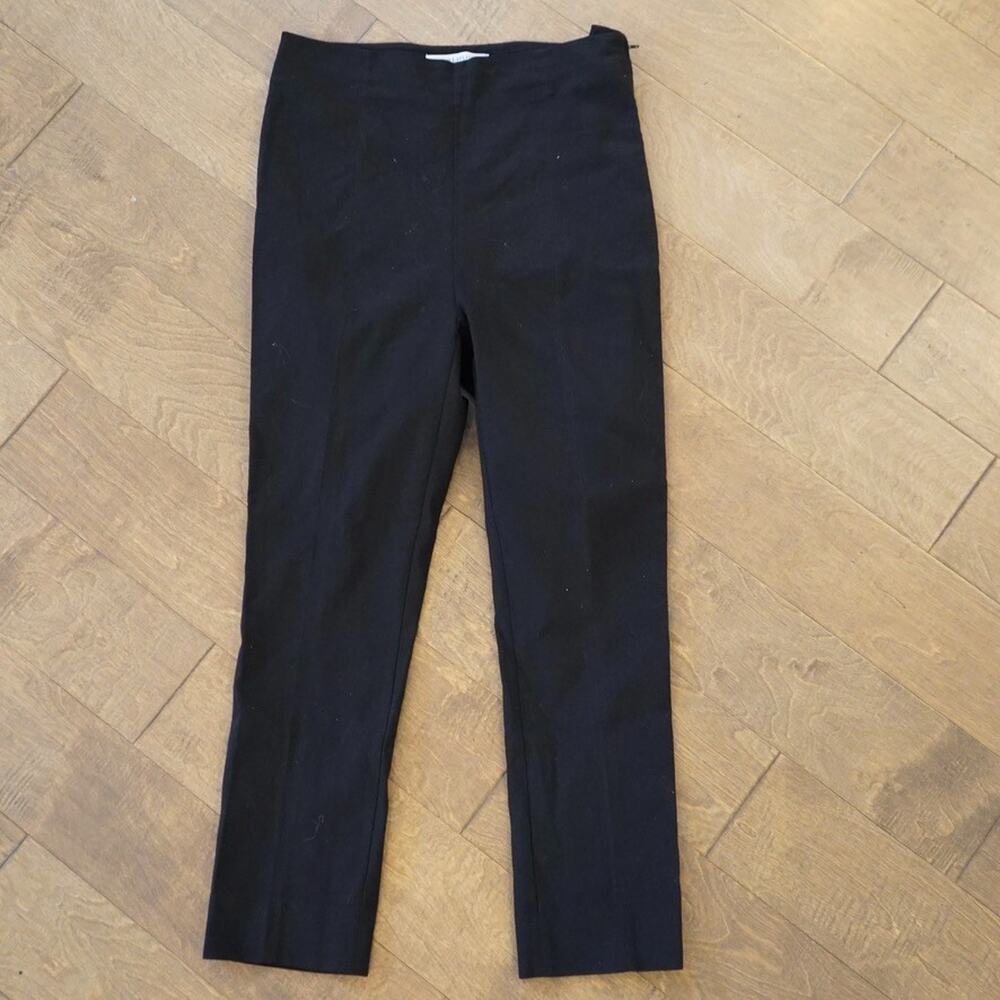 M.M.Lafleur‎ Trouser Pants Womens 10 Black Stretch Straight Leg Classic Side Zip